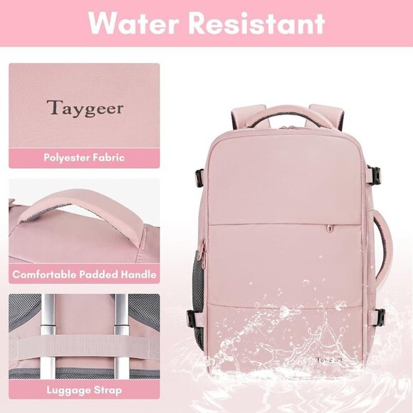 Taygeer Women\'s Amourpink Travel Backpack Carry On 15.6inch Laptop Backpack main image 4